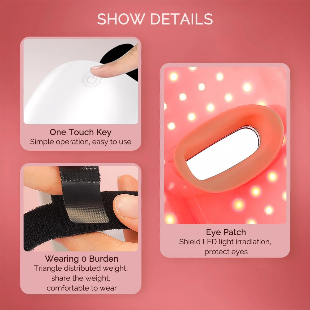 LUMIQ Glow Mask Pro- 7 colour LED Face & Neck Therapy Mask