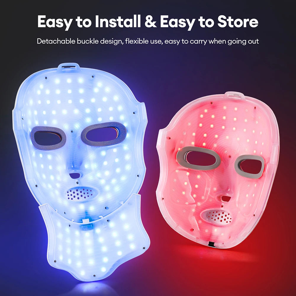 LUMIQ Glow Mask Pro- 7 colour LED Face & Neck Therapy Mask